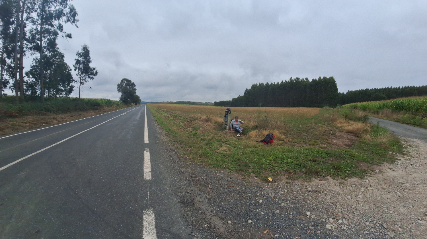 Camino del Norte, pihenő az országút mellett