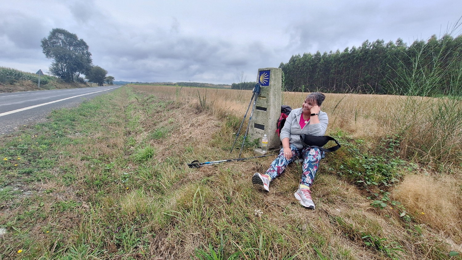 Camino del Norte, pihenő az országút mellett