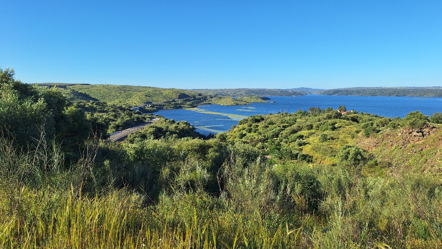 Vía de la Plata, az Embalse de Alcántara, vagyis a víztározó