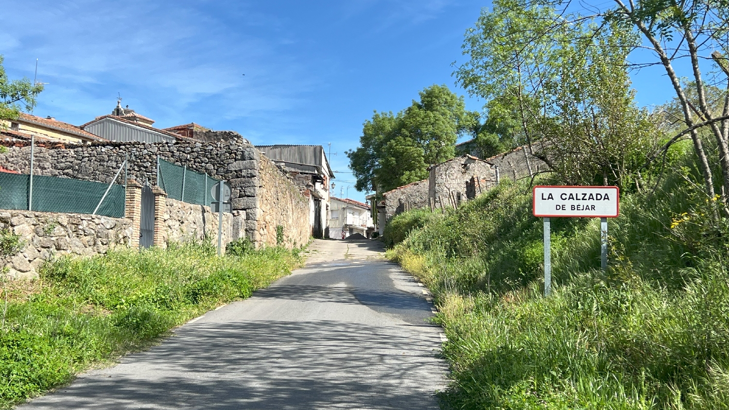 Vía de la Plata, megérkezés La Calzda de Béjar településre