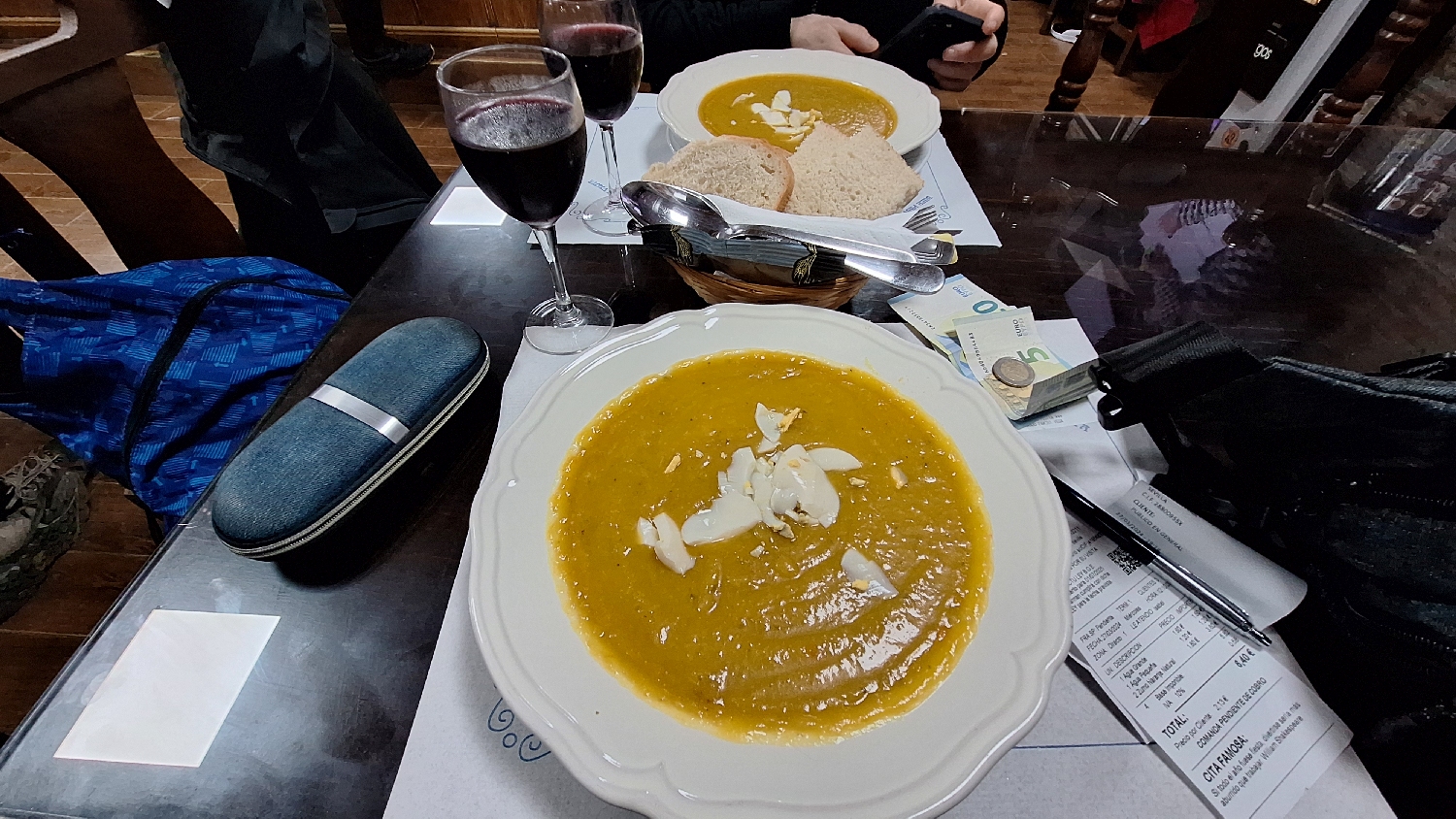 Vía de la Plata, Guillena, a zarándokmenü első fogása, a csicsriborsó krémleves