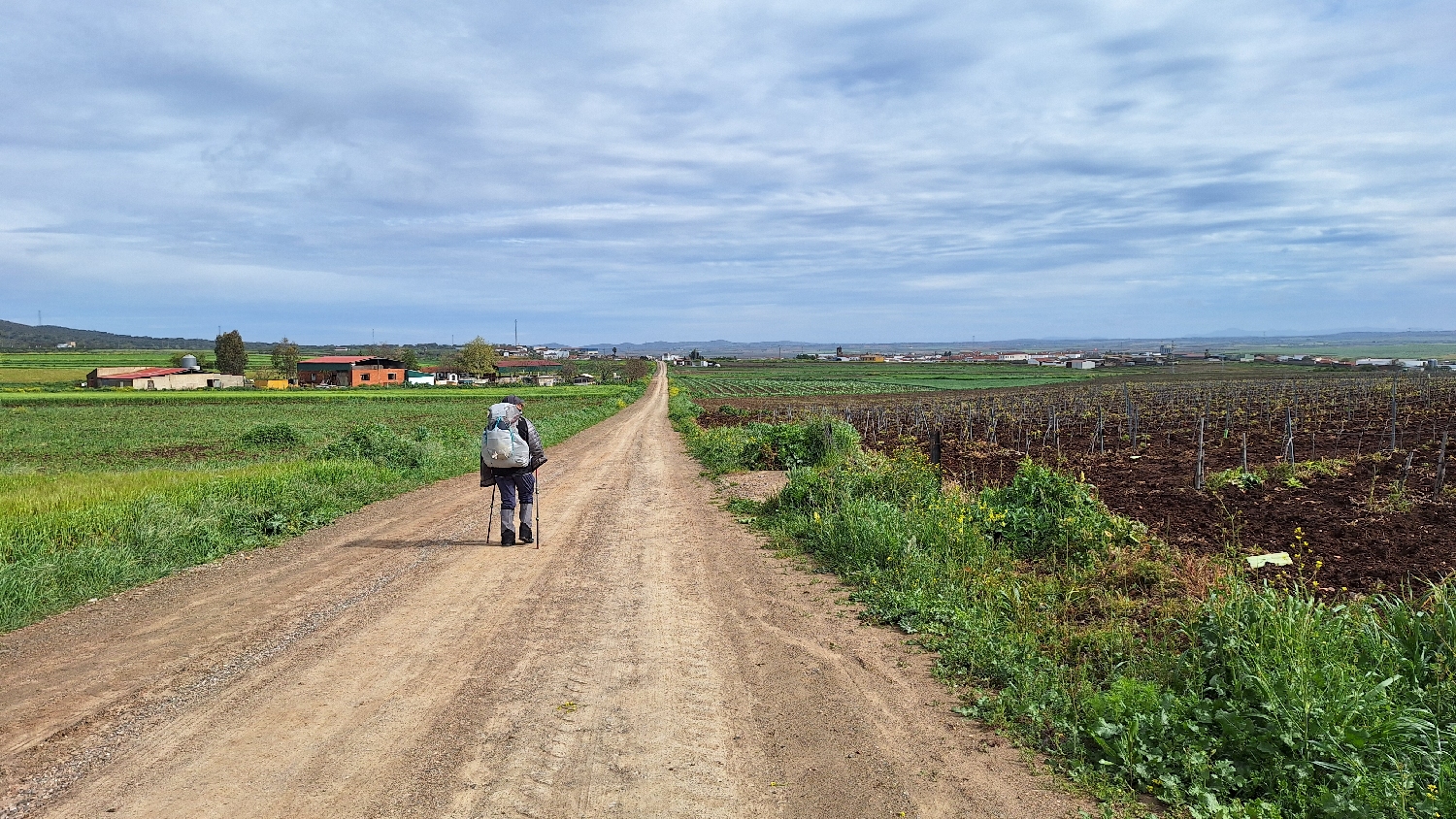 Vía de la Plata, az eredeti nyomvonalon, végre földúton gyalogolva