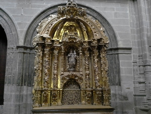 El Camino, Astorga katedrális, gyönyörű arany mindenütt