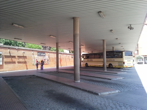 El Camino hospitalera, Astorga buszpályaudvar