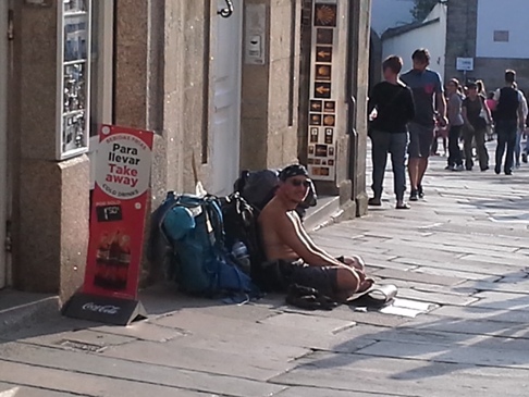 El Camino, Santiago de Compostela, ... Viktor ölelésre várva.. :-)