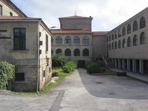 Santiago de Compostela, egyházi kollégium, a szállásunk épülete