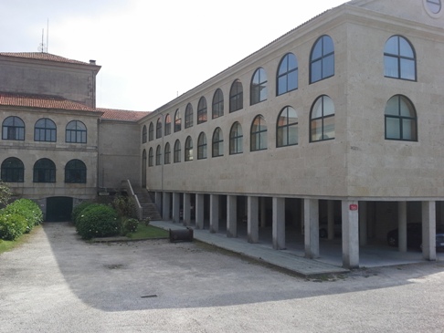 Santiago de Compostela, egyházi kollégium, a szállásunk épülete