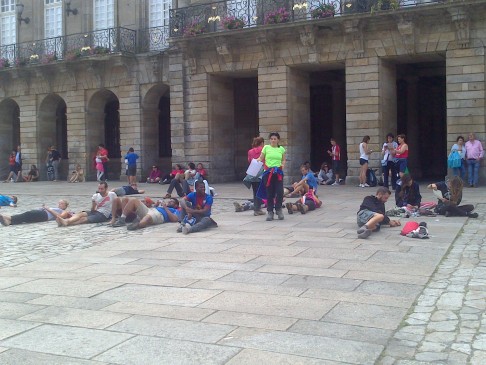Santiago de Compostela, a katedrális előtti tér