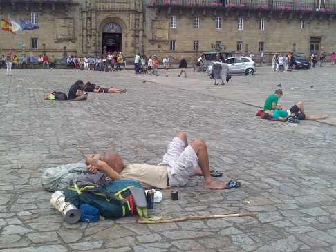 Santiago de Compostela, a katedrális előtti tér