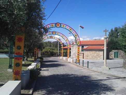 A bevonulásom díszletei Ponte de Lima városában.