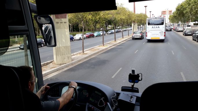 Andalúz körutazás, Alsa busszal mentünk Córdobába