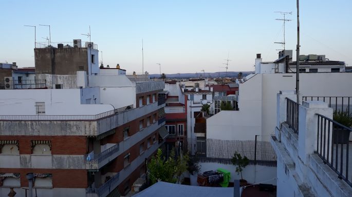 Andalúz körutazás, Córdoba, kilátás a szállásunk tetőteraszáról