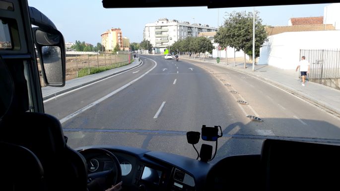 Andalúz körutazás, utazás busszal Granadába