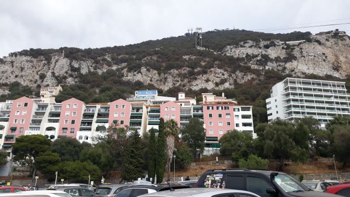 Andalúz körút, Gibraltár, Cable Car, felvonó a sziklához