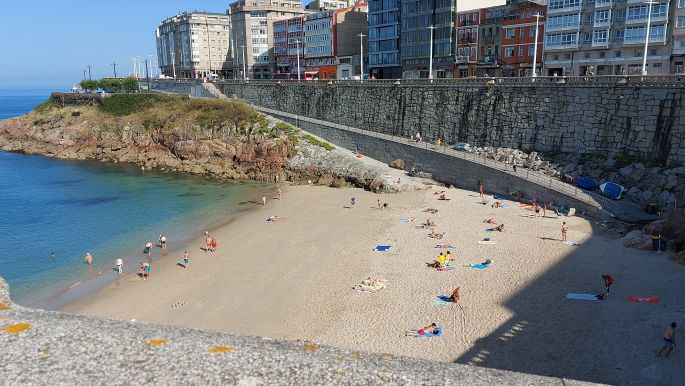 Camino Inglés - A Coruña, beach