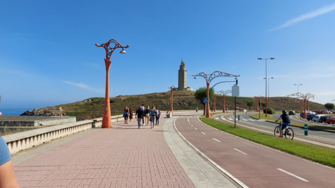 Camino Inglés - A Coruña, úton a Hercules torony felé