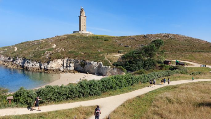 Camino Inglés - A Coruña, úton a Hercules torony felé