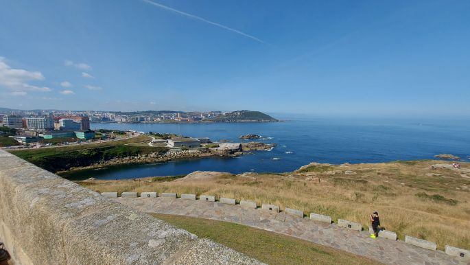 Camino Inglés - A Coruña, kilátás a Hercules torony felől