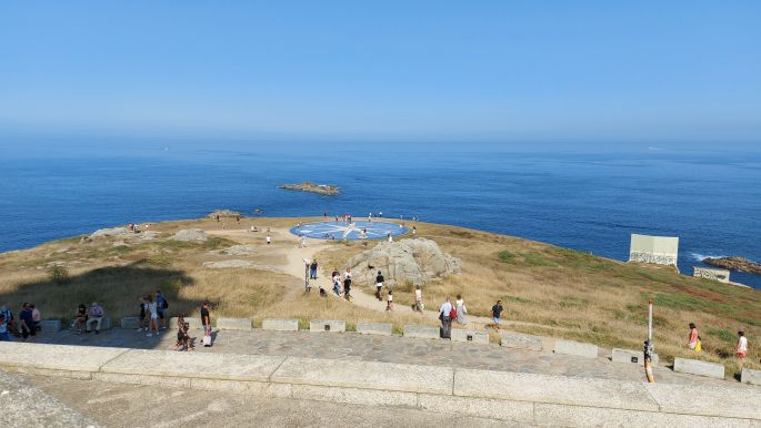 Camino Inglés - A Coruña, kilátás a Hercules torony felől, az iránytű