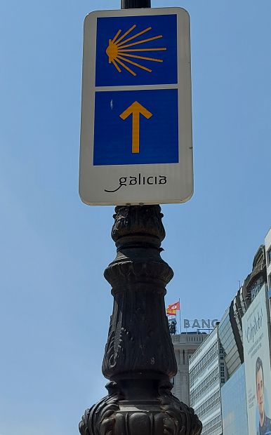 Camino Inglés - A Coruña, camino jelzés