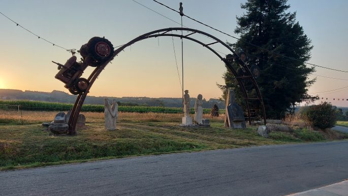 Camino Inglés, Angol út, műalkotások az út mellett