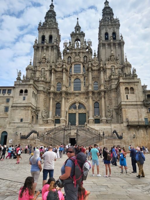 Camino Inglés, Angol út, Santiago de Compostela, a katedrális és egy Erika