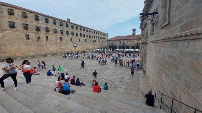 Camino Inglés, Angol út, Santiago de Compostela, a katedrális keleti oldala