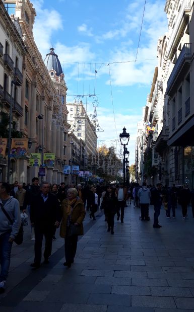 Barcelona, sétáló utca