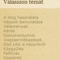 A blog használata