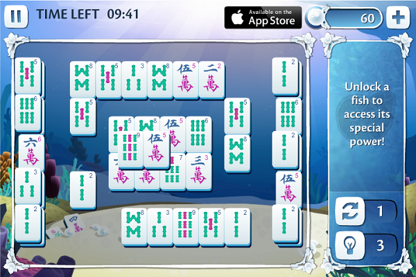 how to score microsoft mahjong underwater