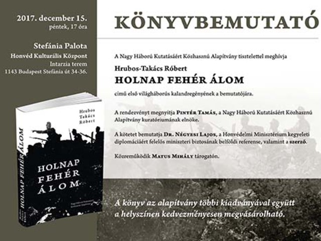 Holnap fehér álom – könyvbemutató Budapesten