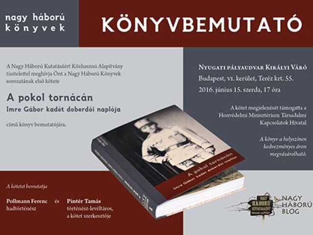 A pokol tornácán – könyvbemutató