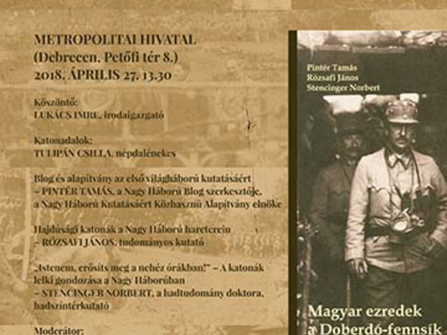 Könyvbemutató Debrecenben és Püspökladányban