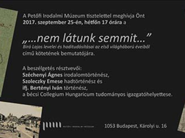 „...nem látunk semmit...”