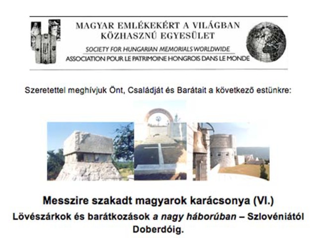 Lövészárkok és barátkozások a nagy háborúban – Szlovéniától Doberdóig