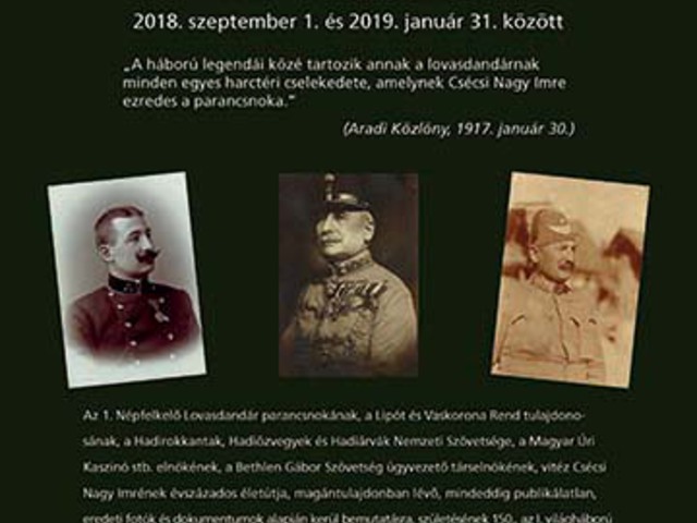 „Vitézség emberséggel” - Csécsi Nagy Imre altábornagy élete képekben (1868–1967)