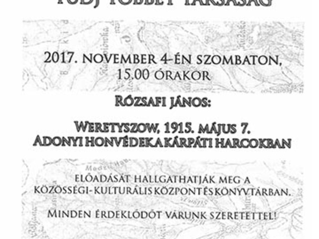 Weretyszow, 1915 – adonyi honvédek a kárpáti harcokban