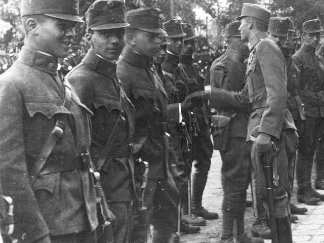 Tisztavatás a Ludovikán 1917. augusztus 17-én