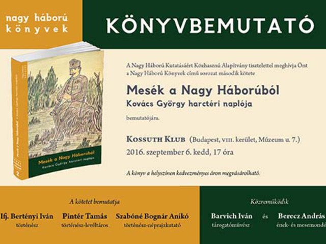 Mesék a Nagy Háborúból – könyvbemutató