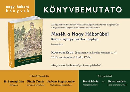 Mesék a Nagy Háborúból könyvbemutató