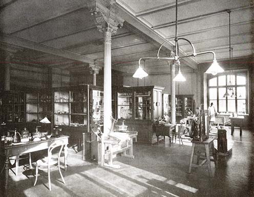 A kémiai labor 1909-ben