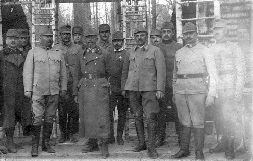 József Ferdinánd főherceg vezérezredes látogatóban a hadosztálynál, 1916. április 5.