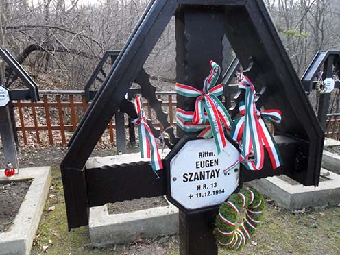 Szántay Jenő sírja a tymbarki temetőben