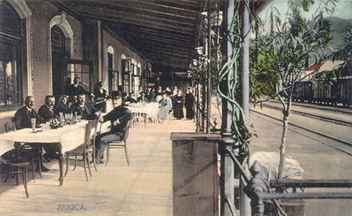 A zenicai vasútállomás a Bosanski Brod–Szarajevó vasútvonalon
