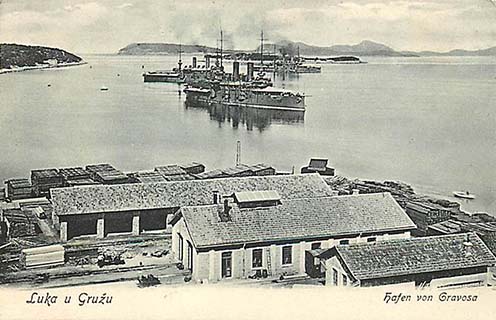 Gruž/Gravosa kikötő Dubrovniknál