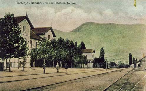 Trebinje vasútállomása, ahová 1901-ben ért el a vasút