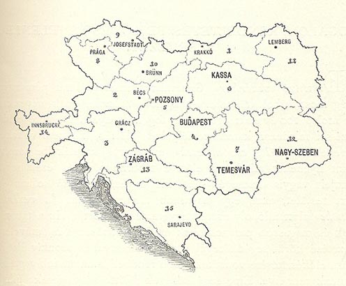 Az Osztrák–Magyar Monarchia hadtestjeinek kiegészítő kerületei