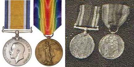 A British War Medal és a Victory Medal