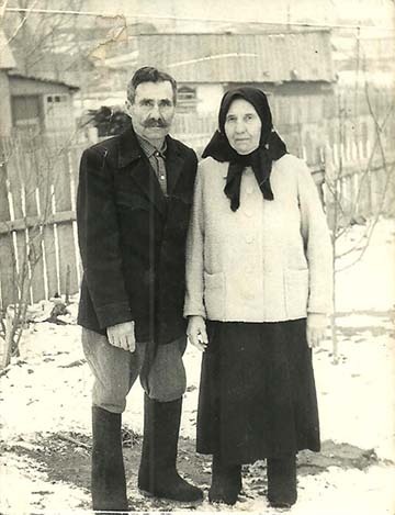 Földesi Károly és felesége, Elena Novoszibirszkben
