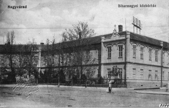 A Bihar megyei közkórház Nagyváradon 1914-ben